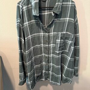Wild Fable Gray Plaid Shirt